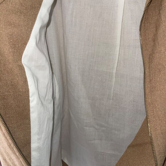 Hana Sport Vintage Womens Jacket Size 8 Tan Zipper Front Pockets Casual - Picture 6 of 10